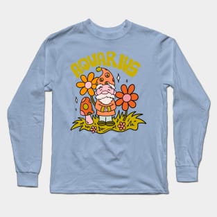 Aquarius Gnome Long Sleeve T-Shirt